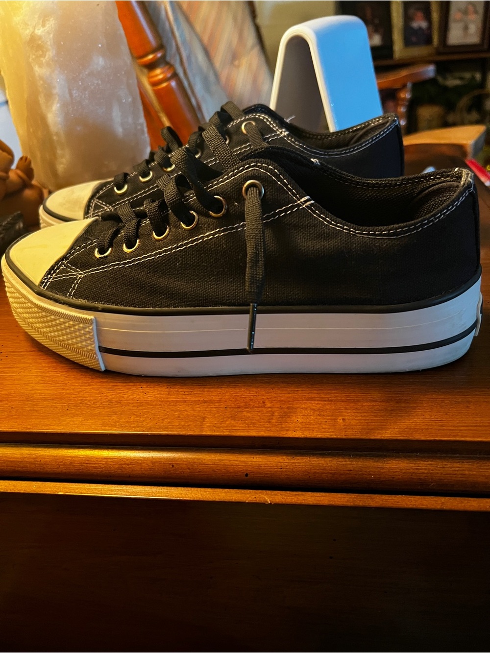 Converse Black Canvas Low-Top Sneakers - Picture 2 of 6